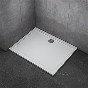 AICA ITALY Piatto Doccia 70x90cm Rettangolare UltraSlim 3cm In Pietra Artificiale Extra Rinforzato