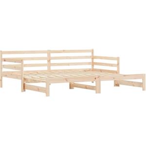 vidaXL Divano Letto con Letto Estraibile 90x200cm Legno Massello Pino
