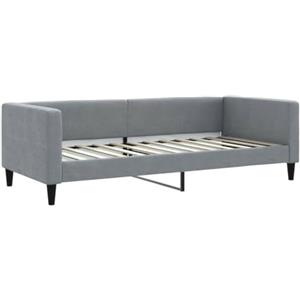 vidaXL Letto da Giorno Grigio Chiaro 90x200 cm in Tessuto