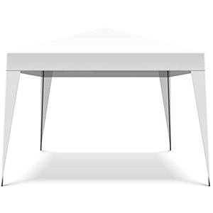 FRANKYSTAR Gazebo richiudibile 3X3 Pieghevole A Fisarmonica Automatico Mercato Tenda con Sacca.Disponibile Colore: Bianco,Blu,Verde (Bianco)