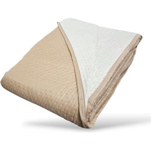 GX GARGIX Trapuntino Copriletto Trapuntato Primaverile Bicolore Double Face Leggero (Tem-6, MATRIMONIALE)