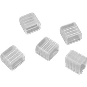 A2ZWORLD Set di 5 Tappi per Striscia LED 8mm Accessori di Chiusura Colore Bianco Accessori per Protezione e Finitura, per Striscia LED COB 220V