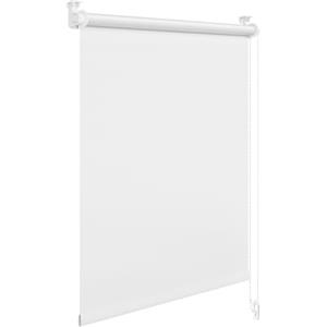 WOLTU Tenda a Rullo Interni Oscurante Klemmfix senza Fori 110 x 160 cm Bianco, Tenda Avvolgibile Oscurante per Protezione Solare con Morsetti e Catene per Finestre e Porte