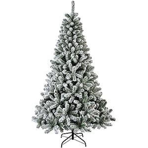 GLOUPIE Albero Di Natale Livigno Innevato 180 Cm, Diametro 116 cm, Apertura Ad Ombrello, Ignifugo,12 Anni Di Garanzia