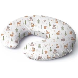 Niimo Cuscino Allattamento - OEKO-TEX® Standard 100, Cuscino per Allattamento Neonato, Rivestimento in 100% Cotone, Fodera Removibile, Interno in Poliestere Siliconato, 100% Lavabile