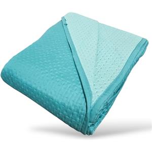 GX GARGIX Trapuntino Copriletto Trapuntato Primaverile Bicolore Double Face Leggero (Tem-5, MATRIMONIALE)