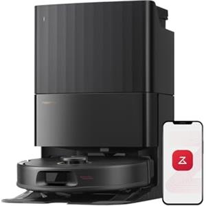 roborock Qrevo S5V Robot Aspirapolvere, Aspirazione 12000Pa, Doppia Spazzola Anti-Groviglio, Prevenzione Intelligente Degli Ostacoli, Doppia Spazzola Rotante Sollevabile, Nero (Nero)