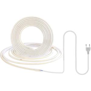 pcning LED COB 220V 1M 10 Watt 320leds Strip Light Taglio 25cm, 220 Volt 6000K 1 Metri LED Striscia senza Trasformatore (Bianco Freddo, 1M)