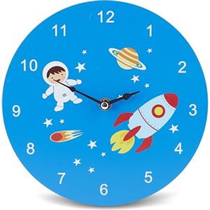 Mousehouse Gifts Mousehouse - orologio in legno per bambini - tema spazio