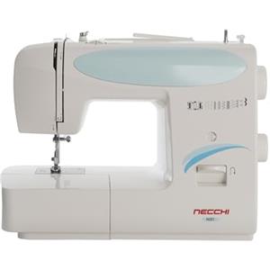 Necchi N81 Macchina per Cucire, Interno in pressofusione in Alluminio, scocca in ABS, Light Blu, Regular