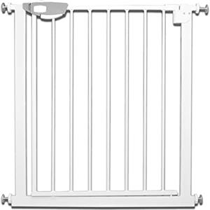 Froadp Cancelletto di Sicurezza per Bambini e Animali, Barriera di Protezione della Porta per Cani, Cancello Senza Trapano, Porta Grata per Bambino, Cancelletti Interni(Bianco, 75-85cm)