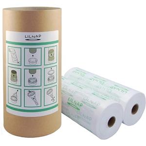LILNAP - ECO Ricarica Mangiapannolini Multistrato leggermente Profumata con Trattamento Antiodore EVOH compatibile con Angelcare Maialino Foppapedretti, Sangenic Tec e Litter Locker (400 + tubo)
