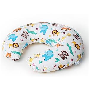 Niimo Cuscino Allattamento - Cuscino per Allattamento Neonato, Rivestimento in 100% Cotone, Fodera Removibile, Interno in Poliestere Siliconato, 100% Lavabile