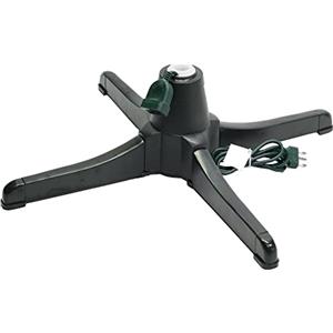 Vacchetti Giuseppe Base per albero di Natale in plastica rotante 360° elettrico con 3 modalità e attacco per luci natalizie