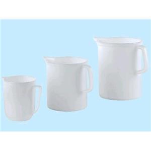 EMGA Plastime 0237 1 caraffa Graduata Rigida, 1 l, HDPE, Bianco