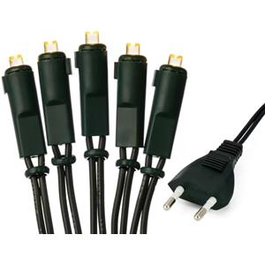 Hellum luci LED per interni, luci da fata a corrente 220V bianco caldo, 20 LED, lunghezza illuminata 2,85 m, cavo verde decorazione soggiorno albero di Natale IP20 spina per interni 150285