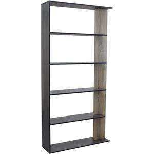 milani home libreria Moderna di Design in Legno di Design per Salotto, Soggiorno 90x23,5x180 h