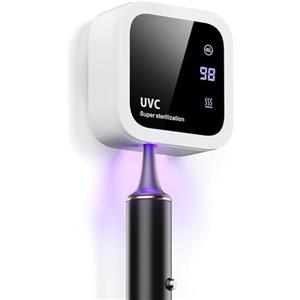 Dosevita Sterilizzatore per Spazzolini da Denti Doppia UV-C e UV-A, Supporto per Spazzolini da Denti a Parete con Funzione di Asciugatura ad Aria, Ideale per Bagno, Uso Personale e Viaggio (Bianco)