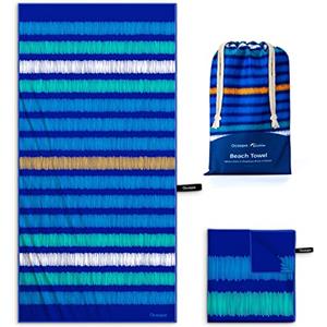 OCOOPA Microfibra Telo Mare Antisabbia, Extra Large 178x80cm, Leggero, Compatto, Asciugatura Rapida, Assorbente, per Piscina, Bagno, Campeggio, Nuoto, Viaggio