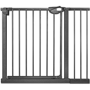 Froadp Cancelletto di Sicurezza per Bambini e Animali, Barriera di Protezione della Porta per Cani, Cancello per Scale Senza Trapano, Porta Grata per Bambino, Cancelletti Interni(Nero, 95-105cm)