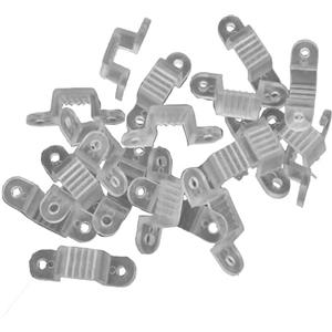 A2ZWORLD Set di 20 Clip per Striscia LED 8mm Accessori di Montaggio Colore Bianco Facili da Installare, per Striscia LED COB 220V