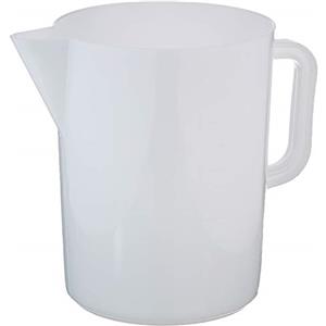 Giganplast GIG Caraffa Graduata, 5 Litri, Polietilene, Bianco, 17.5 x 20 cm
