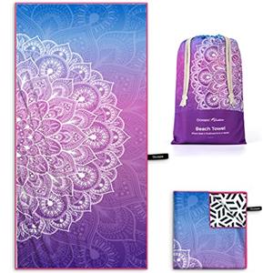 OCOOPA Microfibra Telo Mare Antisabbia, Extra Large 178x80cm, Leggero, Compatto, Asciugatura Rapida, Assorbente, per Piscina, Bagno, Campeggio, Nuoto, Viaggio