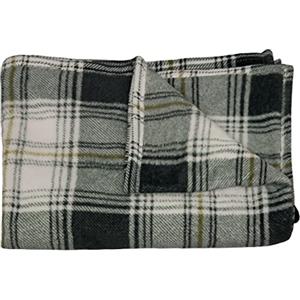 BIANCHERIAWEB Plaid Divano Tartan Scozzese Vari Colori A Quadri Coperta Inverno Calda Morbida 1 Piazza Grigio