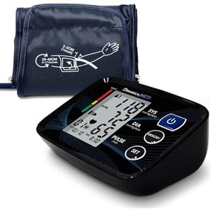 Dinamicamed A-155 Misuratore Pressione da Braccio, Apparecchio Pressione da Braccio con 2 * 90 Posizioni di Memoria, Misuratore di Pressione da Braccio Alta Precisione con Batterie Incluse