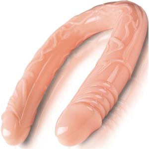 Future of your pleasure Sensual FOPS Dildo Doppio Estremità per Coppie Donna Uomo Lesbiche Gay Lungo 50cm ⌀3.5-4.2cm Ultra Realistico Flessibile Morbido Impermeabile Sex Toy per Piacere Intenso D15-4