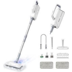 Ariceck Scopa a vapore multifunzionale Ariceck FV07 - Disinfezione al 99,9%, tempo di Riscaldamento 15 secondi, per pavimenti duri e tappeti