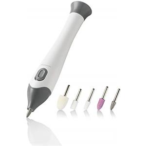 medisana MP 810 set per manicure e pedicure elettrica con 5 accessori per la cura delle unghie, per unghie, cuticole e calli