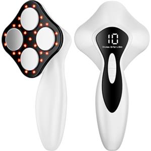Oranmagic Massaggiatore Anticellulite Professionale, 3 in 1 Massaggiatore Anticellulite Elettrico Unisex per Vita, Pancia, Braccia, Glutei e Gambe (Bianco)