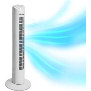 Innoliving Ventilatore a Torretta 3 Velocità INN-504 con Timer 120 Minuti, Ventilatore a Colonna con Oscillazione Automatica 90°, Potenza 45W, Altezza 78cm, Ventilatore a Torre Efficiente e Silenzioso