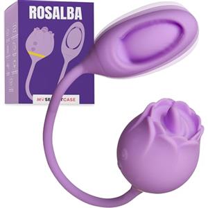 MySecretCase Vibratoreper Donna Clitoride 10 Licking 10 Thrusting Lingua Vibrante Stimolatore Clitoride Femminile Silicone Vibratore Anale Vibratore Spinta Ovetto Vibrante IPX6 Sexytoysys Coppia USB