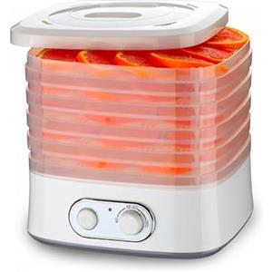 Avilia Essiccatore Elettrico con 5 Vassoi - Disidratatore Alimenti con Regolazione Temperatura 40°-75°, 240W | Perfetto per Frutta, Funghi ed Erbe Aromatiche