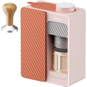 CIARRA BloomBox Macchina da Caffè Espresso Portatile 15 Bar, con Batteria e Collegamento alla Rete Elettrica, Macchina per Caffè Ricaricabile Auto-riscaldante per Campeggio e Viaggi -CBPCM551-P - Rosa