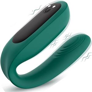 Future of your pleasure Sensual Vibratore per Coppie a U - 9 Modalità di Vibrazione Silicone - Stimolatore Clitorideo 7,8/6,9 cm ⌀2,6 cm Ricaricabile USB Impermeabile FOPS M80-1