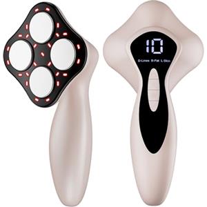 Oranmagic Massaggiatore Anticellulite Professionale, 3 in 1 Massaggiatore Anticellulite Elettrico Unisex per Vita, Pancia, Braccia, Glutei e Gambe (Oro Rosa)