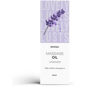 Satisfyer Olio alla Lavanda 250 ml | Adatto uso Intimo | Olio Massaggio rilassanti e sensuali | Delicato per la Pelle & nutriente | Facile da spalmare | Ideale per Coppie e Momenti di Benessere