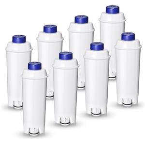 Mutital Filtro da caffè di ricambio per DeLonghi DLSC002, SER3017 e 5513292811 - Incluse Le Versioni di ECAM, Esam, Serie ETAM Cura e Protezione per le Macchine da Caffè (8 pezzi)