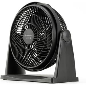 Taurus Libonotos, Ice Brise Mini - Mini circolatore d'aria, mini ventilatore da tavolo, diametro 25 cm, 2 velocità, 3 lame, inclinabile, sospensione a parete, silenzioso, potente, 28x13x28 cm