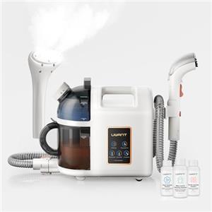 Uwant B200 - Dispositivo di pulizia per tappezzeria, 1900 W, con funzione di pulizia a vapore, adatto per tappeti, divani, tende e vestiti, volume del suono: 74 dB, potenza di aspirazione: 12000 Pa