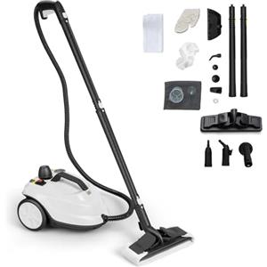 SOARS Potente Pulitore a Vapore 2000W, 14 Accessori, Pressione Massima 5 Bar, Temperatura 160℃, Riscaldamento Rapido 8 Minuti, Serbatoio 1,8L, per Pavimenti, Divani, Cucina, Superficie 108 m² (Bianco)