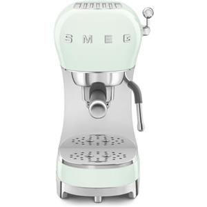 Smeg, Macchina da Caffè Espresso Manuale ECF02PGEU, Made in Italy, Cappuccino System, Thermoblock, Tazze Grandi e Funzione Caffè Doppio, Made in Italy, Dimensioni Compatte, 1350W, Verde Pastello