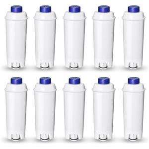 Mutital Filtro da caffè di ricambio per DeLonghi DLSC002, SER3017 e 5513292811 - Incluse Le Versioni di ECAM, Esam, Serie ETAM Cura e Protezione per le Macchine da Caffè (10 pezzi)