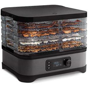 Springlane Kitchen SPRINGLANE Essiccatore in acciaio inox Dora, disidratatore, essiccatore per frutta, carne ed erbe aromatiche (Antracite/Nero)