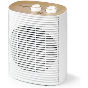 Duronic HV32 WE Stufetta Elettrica Portatile 2000W, Termoventilatore Compatto Silenzioso, 3 Modalità, Termostato Regolabile, Protezione Anti-Ribaltamento, Mini Heater per Casa e Ufficio