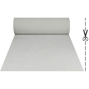 Olivo Tappeti OLIVO.shop | ROTOLO PASSATOIA Bianca su misura, Tappeto moquette per eventi con fondo antiscivolo, tappeto bianco matrimonio, tappeti allestimenti per feste ROPAS (1 Metro)
