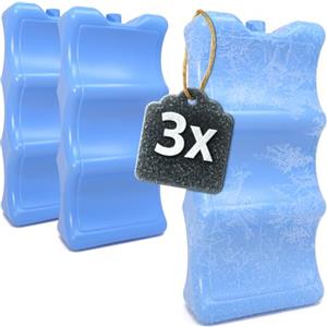 COM-FOUR® 3x elemento di raffreddamento per lattine e bottigliette - impacco di ghiaccio per lattine - impacchi di ghiaccio per frigorifero e borsa termica (3x lattine impacco freddo)